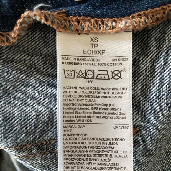 GAP denim fitted overalls XS - Picture 4 of 6